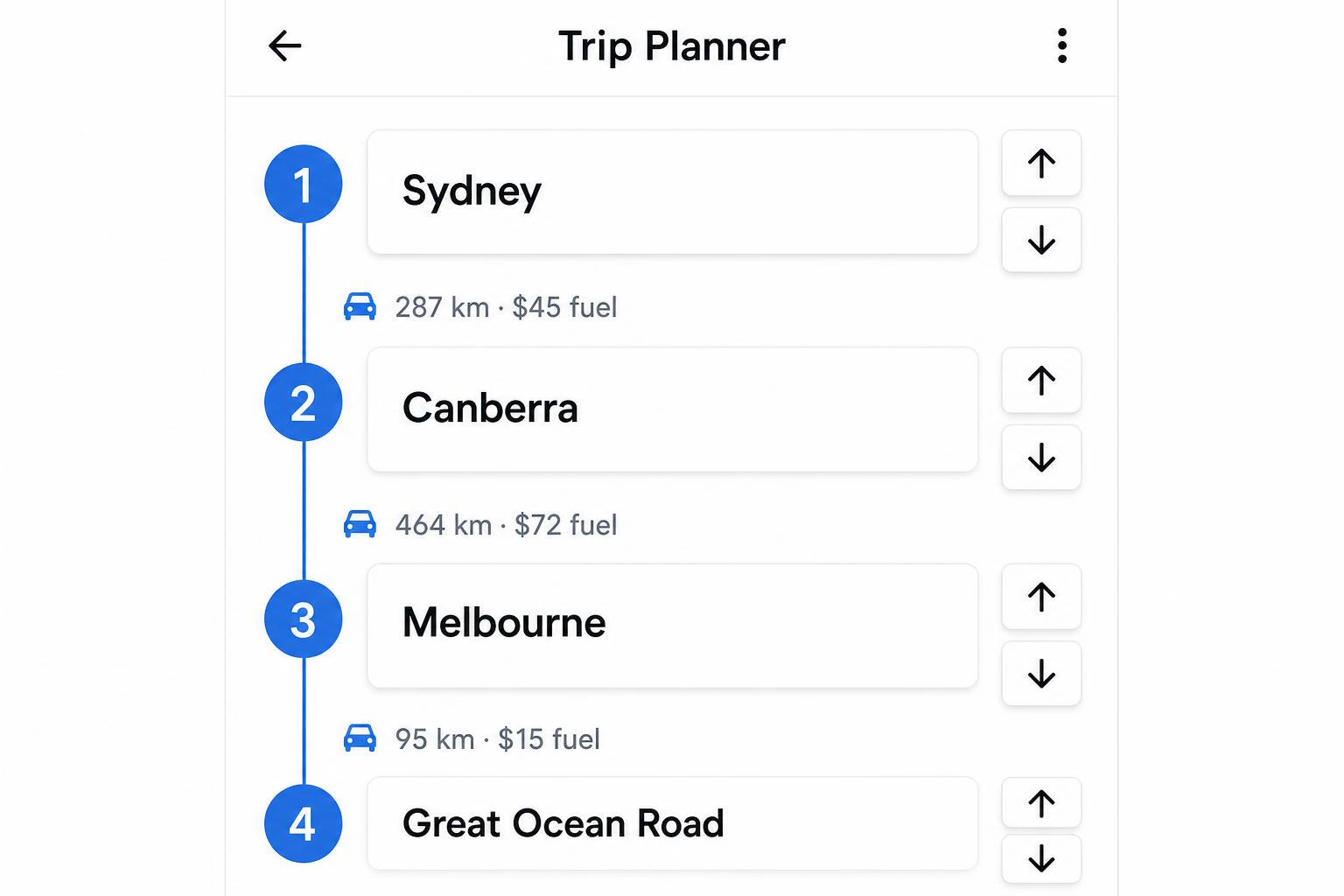 Build your itinerary — solo or with friends